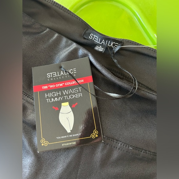 STELLA LUCE leather-look leggings NWT - Picture 6 of 6